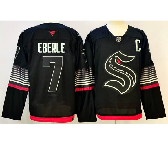 Mens Eberle Black Stitched Jersey